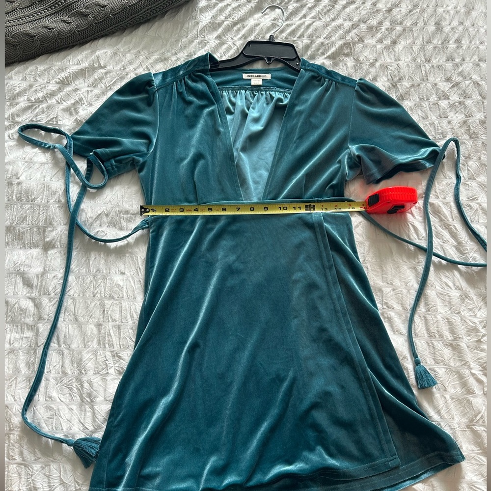 Billabong Velvet Mini Wrap Dress